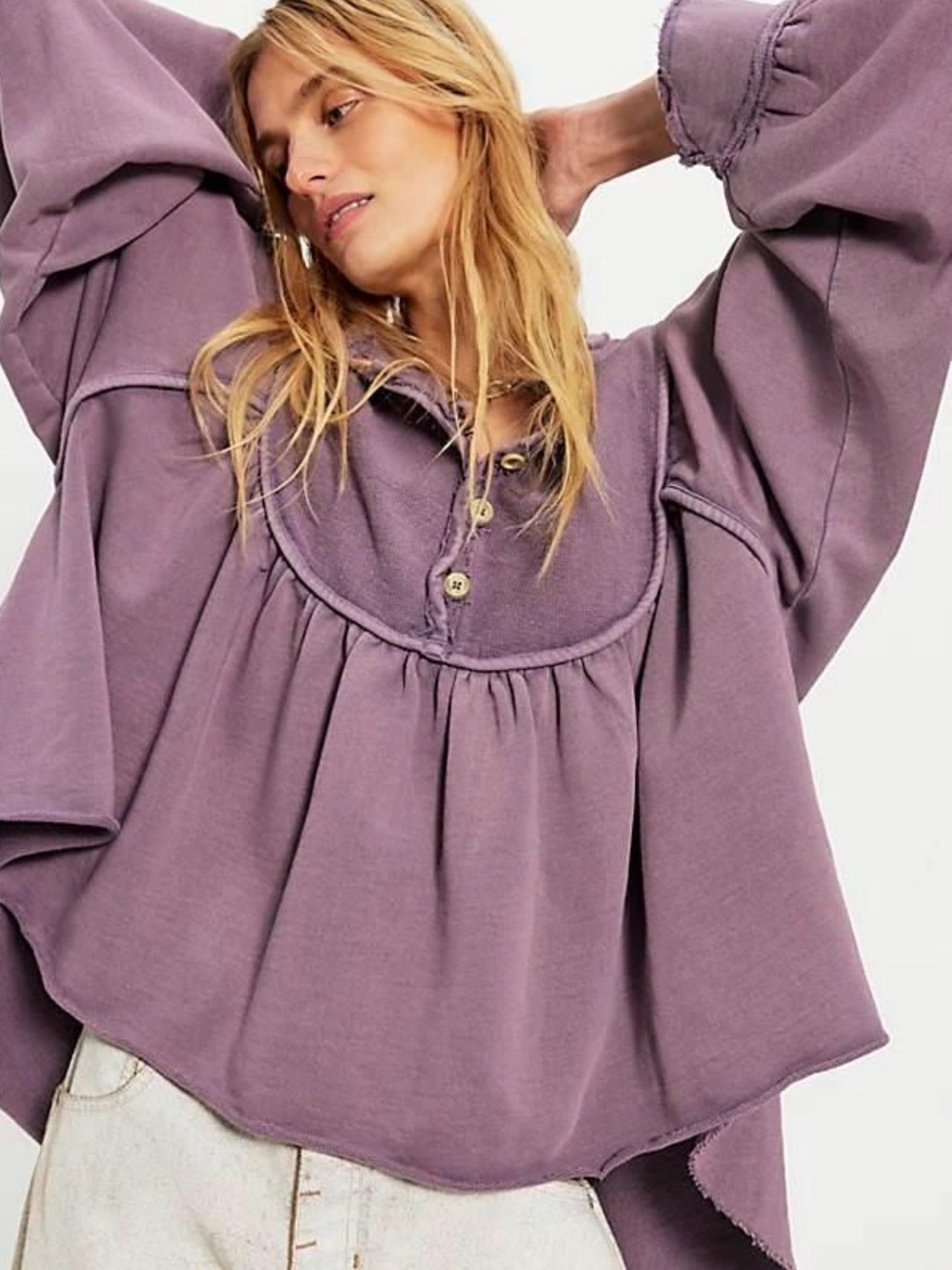 Free People About A Gurl Pullover, NWT, size medium